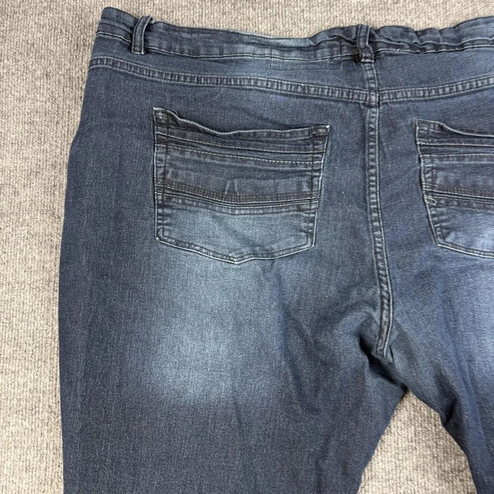 Six Lincoln Jeans Mens 48 Blue Slim Fit Stretch‎ Denim Straight Leg Big & Tall
